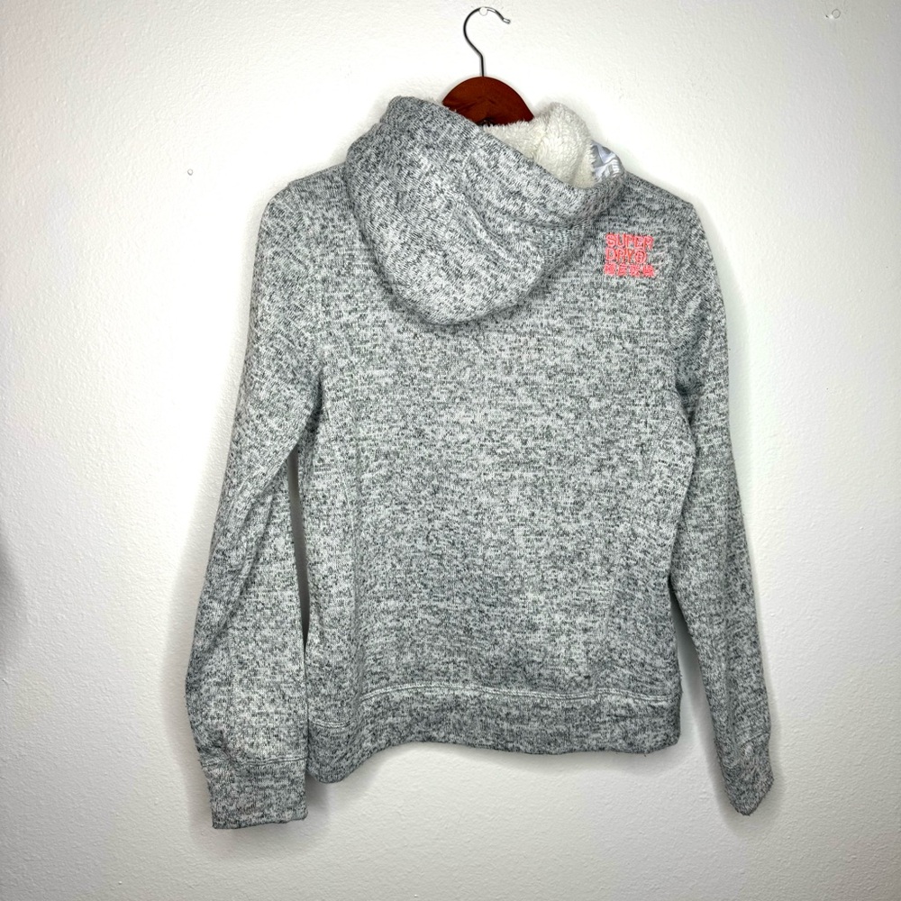 Superdry Gray Storm Colour Pop Zip Hoodie - Picture 2 of 9
